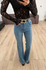 Dangi İspanyol Paça Açık Mavi Jean - Görsel 2