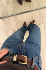 Hans Kemerli Wide Leg Koyu Mavi Jean - Görsel 3