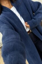 Sakallı Uzun Hırka Lacivert - Görsel 2