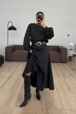 Balon Kol Scuba Etekli Takım Siyah