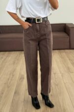 Koni Skater Yıkamalı Kahve Jean - Görsel 2