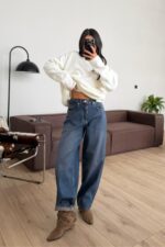 Yansıma Yıkamalı Ballon Jean