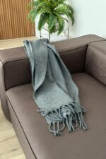 Yumuşak Dokulu Atkı Gri - Görsel 2