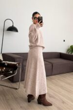 Cool Triko Etek Takım Vizon - Görsel 4