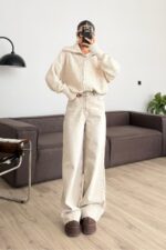 Boli Wide Leg Yıkamalı Jean