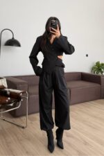 Tasarım Ceket Pantolon Takım Siyah - Görsel 3