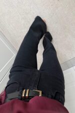 Dangi İspanyol Paça Siyah Jean - Görsel 3