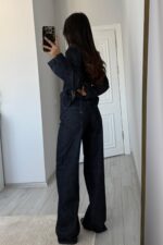 Dıa Wide Leg Lacivert Jean - Görsel 3