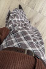 Fire Ekose Desenli Etek Kahverengi - Görsel 3