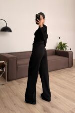 Belden Oturtmalı Dikişli Modal Takım Siyah - Görsel 3