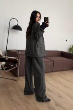 Pöti Kareli Ceket Pantolon Takım Gri - Görsel 4