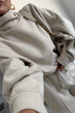 Yarasa Kollu Balıkçı Yaka Triko Takım Taş - Görsel 3