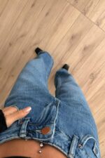 Hmu Wide Leg Mavi Jean - Görsel 3