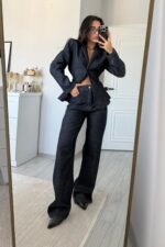 Dıa Wide Leg Lacivert Jean