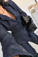 Dıa Blazer Kot Gömlek Lacivert - Görsel 3