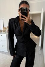 Dıa Blazer Kot Gömlek Koyu Antrasit - Görsel 2