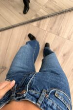 Baris Wide Leg Dark jean - Görsel 3