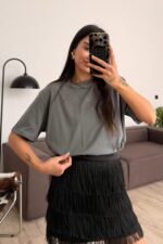 Mad Oversize Tişört Füme