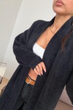 Sakallı Uzun Hırka Siyah - Görsel 3