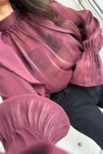 Transparan Tül Bluz Taş - Görsel 3