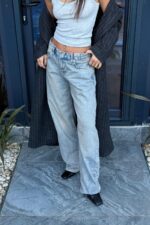 Barrel Buz Mavi Eskitme Jean - Görsel 2