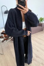 Sakallı Uzun Hırka Siyah - Görsel 2