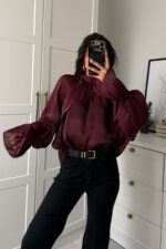 Transparan Tül Bluz Taş - Görsel 2