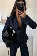 Dıa Blazer Kot Gömlek Lacivert - Görsel 2