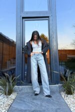 Barrel Buz Mavi Eskitme Jean