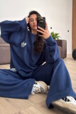 Tasarım Triko Takım Mavi