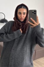 Yünlü Pinterest Balaclava Kahverengi