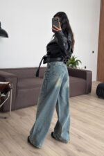 Cleo Dalgalı Taşlı Eskitme Jean - Görsel 4