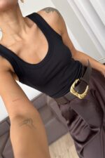 Miya Fitilli Atlet Siyah - Görsel 2