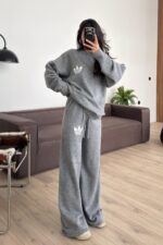 Tasarım Triko Takım Gri - Görsel 2