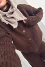 Yünlü Pinterest Balaclava Vizon - Görsel 3