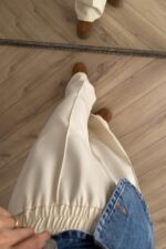 Premium Çımalı Pantolon Krem - Görsel 3