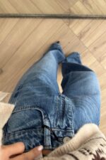 Kulina Verev Dikişli Orta Mavi Jean - Görsel 3