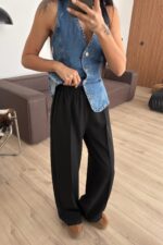 Premium Çımalı Pantolon Siyah - Görsel 2