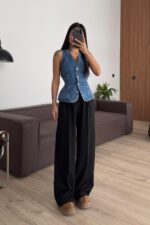 Premium Çımalı Pantolon Siyah