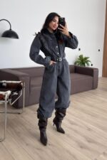 Cepli Denim Tulum Antrasit