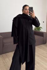 Bonita Şallı Ceket Siyah