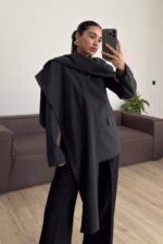 Bonita Şallı Ceket Antrasit