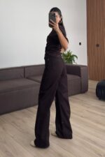 Bs Wide Leg Kahve Jean - Görsel 4