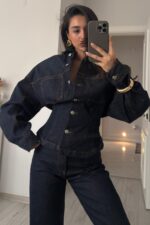 Drew Belden Oturtmalı Denim Gömlek Lacivert - Görsel 2