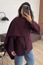 Tasarım Şallı Blazer Ceket Burganya - Görsel 2