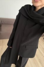 Bonita Şallı Ceket Siyah - Görsel 3