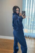 Ravel Fermuarlı Detay Eşofman Takım Lacivert - Görsel 4