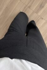 Beli Drapeli Kumaş Pantolon Antrasit - Görsel 3