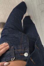 Drew Wide Leg Lacivert Jean - Görsel 3