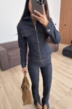 Lowf İspanyol Paça Denim Takım Lacivert - Görsel 2